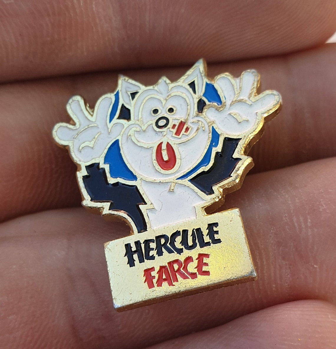 Pif and Hercules Pin Badge Hercules Pin Hercules Cat Etsy