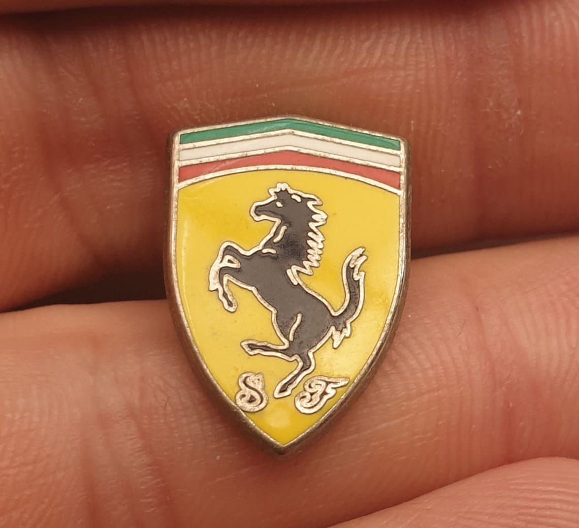 Ferrari badge pin vintage gift gift idea collector Etsy