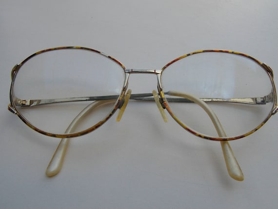 Gold frame, brown frame glasses, retro glasses, vi