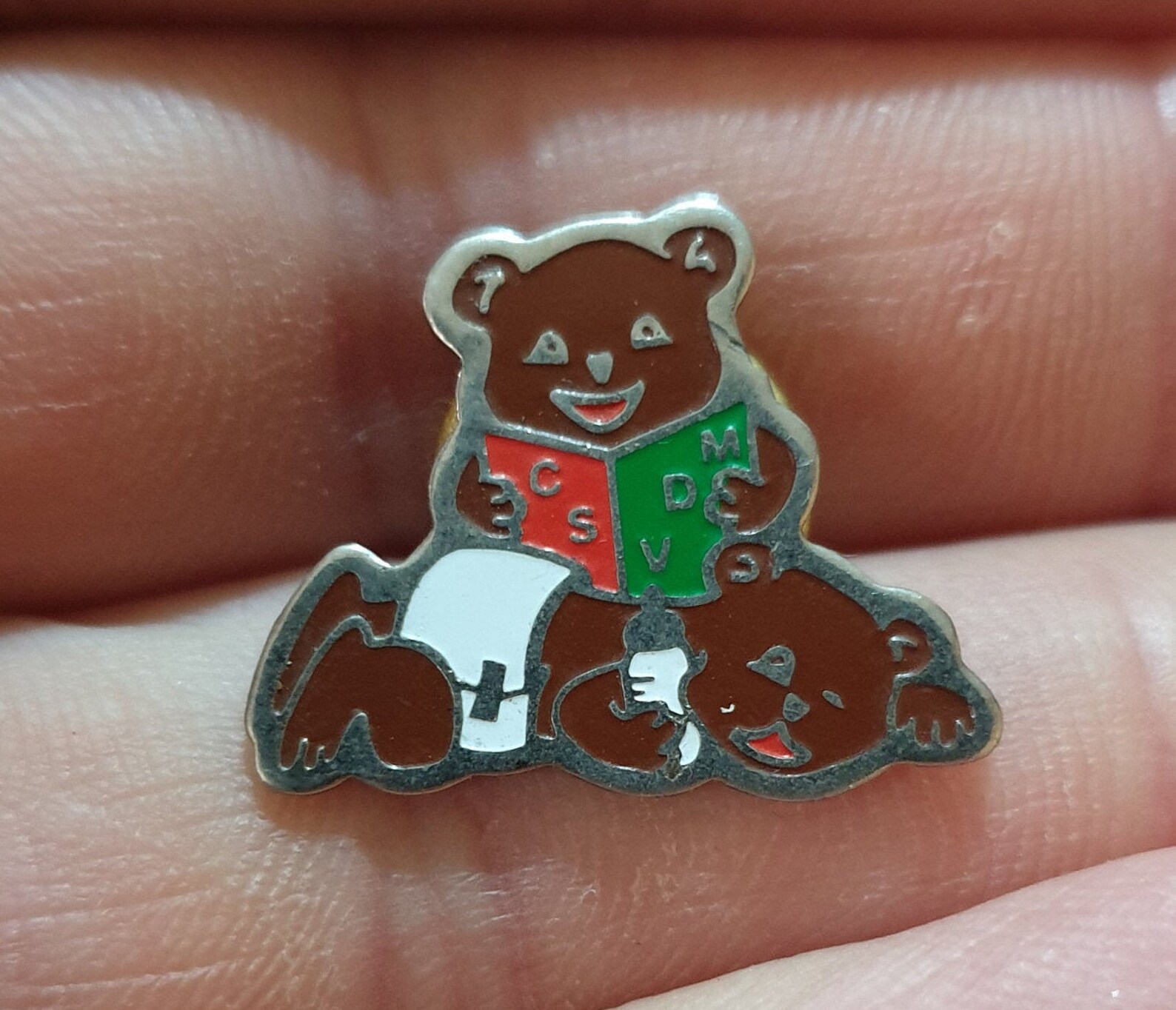 Teddy bear teddy bear pin badge gift gift idea cartoon | Etsy