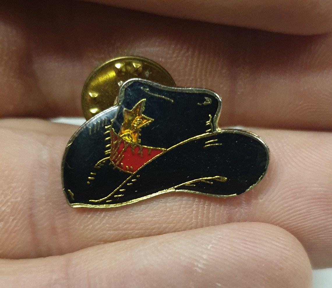 Cowboy hat cowboy hat pin badge pin gift gift idea Etsy