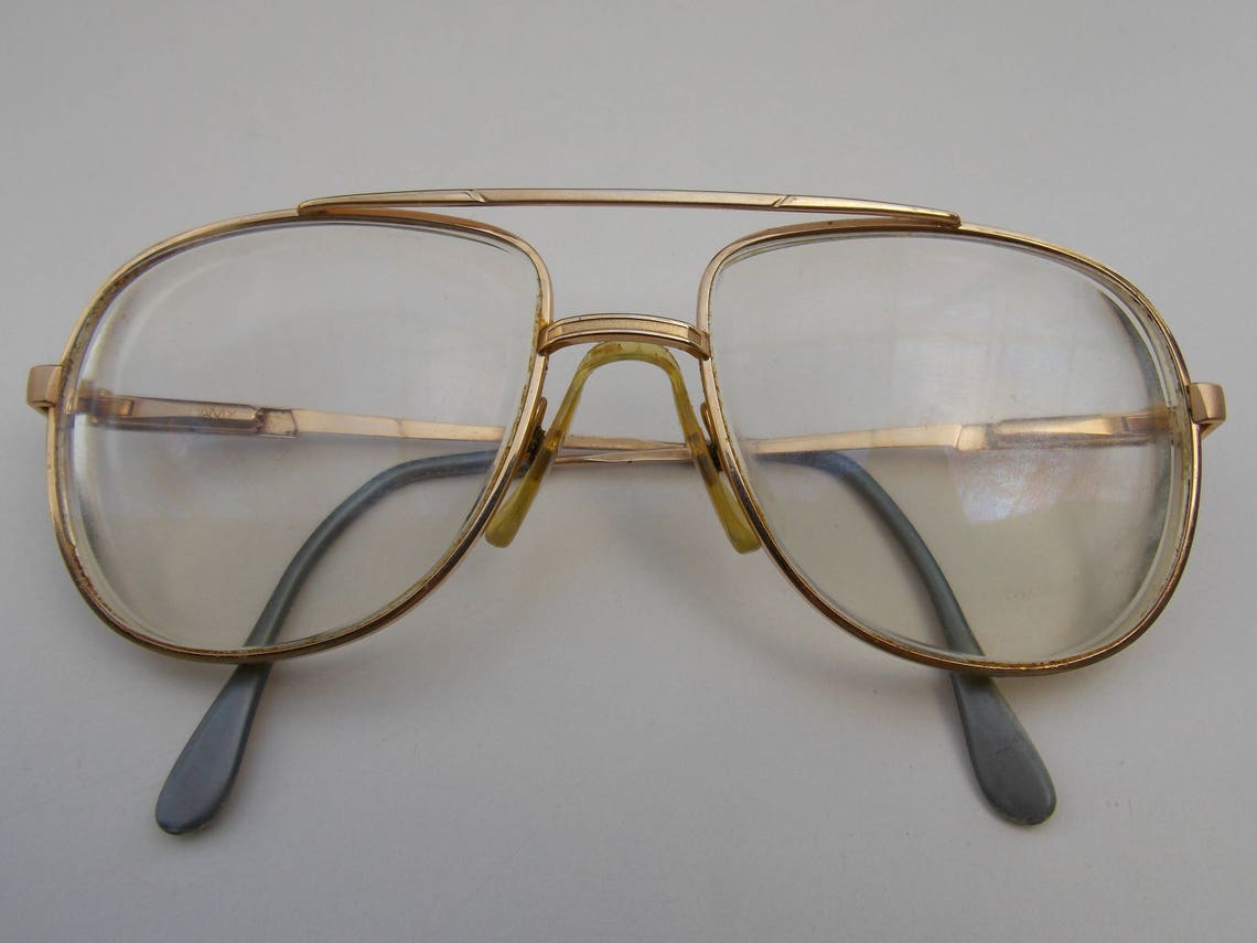 Lacoste glasses vintage original lacoste glasses retro gold Etsy