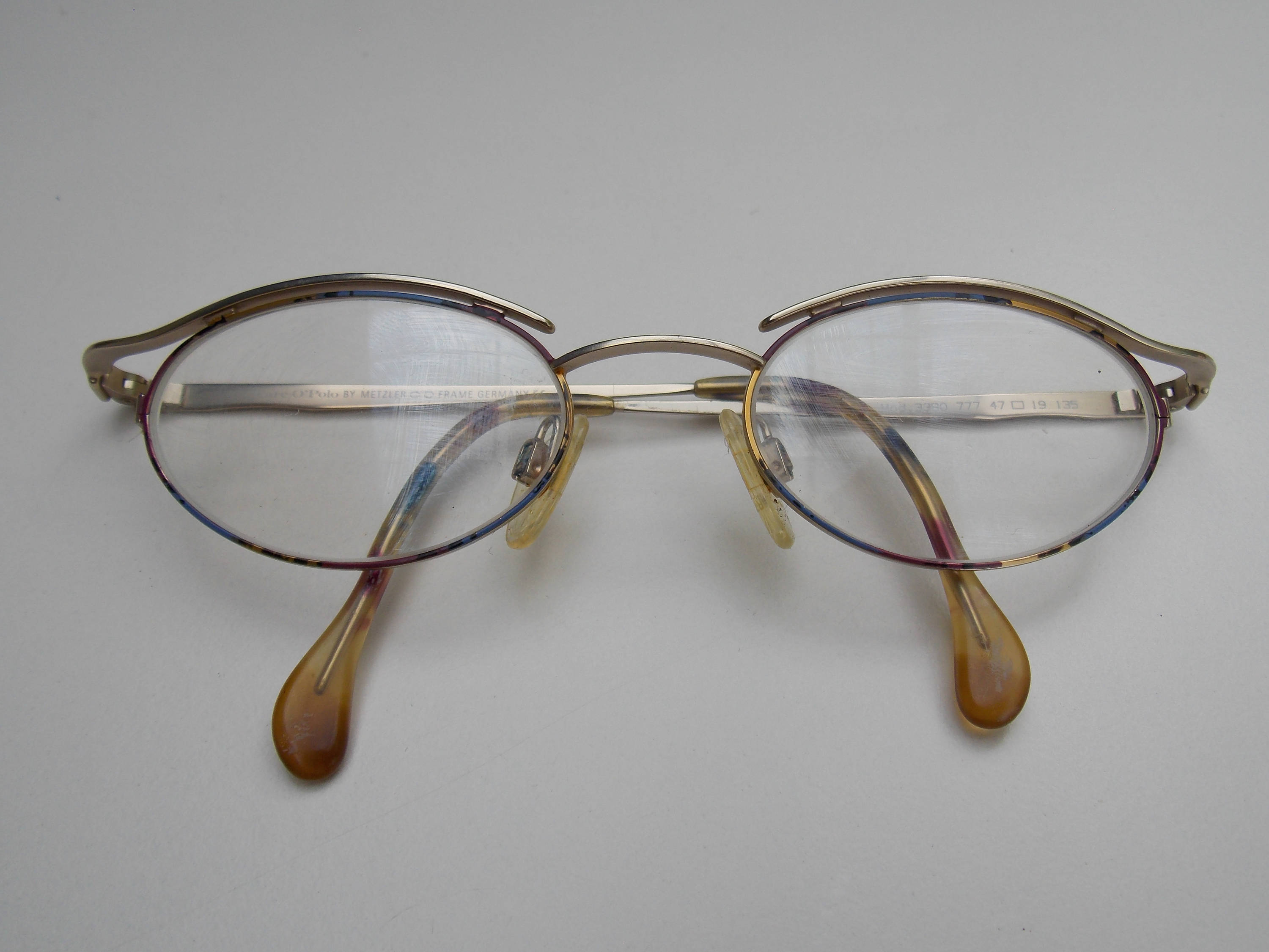 gold frame polo glasses