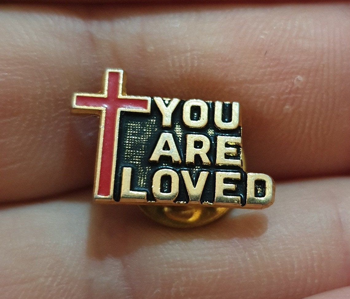 Religion religion pin badge pin gift gift idea vintage Etsy