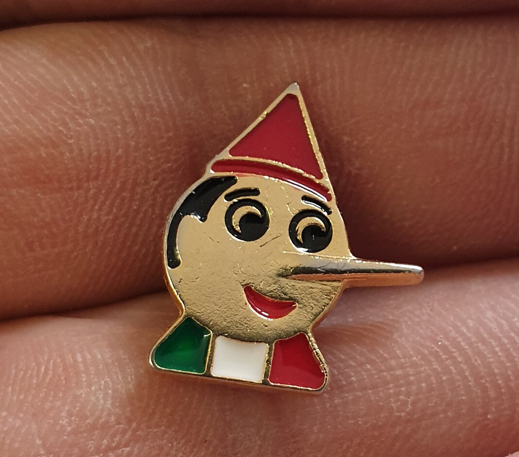 Pinocchio Pinocchio pin pin badge gift gift idea retro Etsy