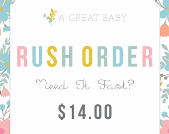 Rush Order Charge  Additional Fee For Quick Turn Around Time