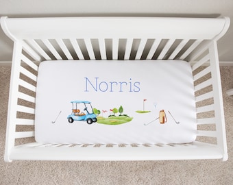 golf crib bedding