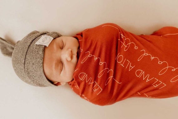 Rust colored baby blanket hot sale