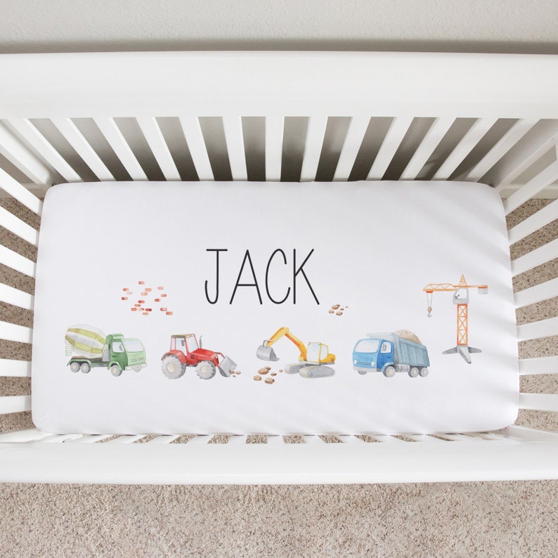 personalized crib sheets boy