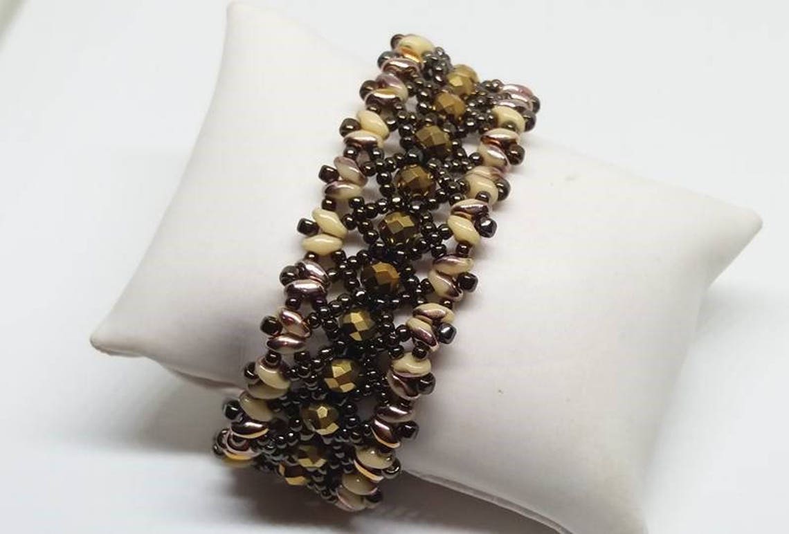 PDF beading pattern superduo bracelet superduo bead Etsy