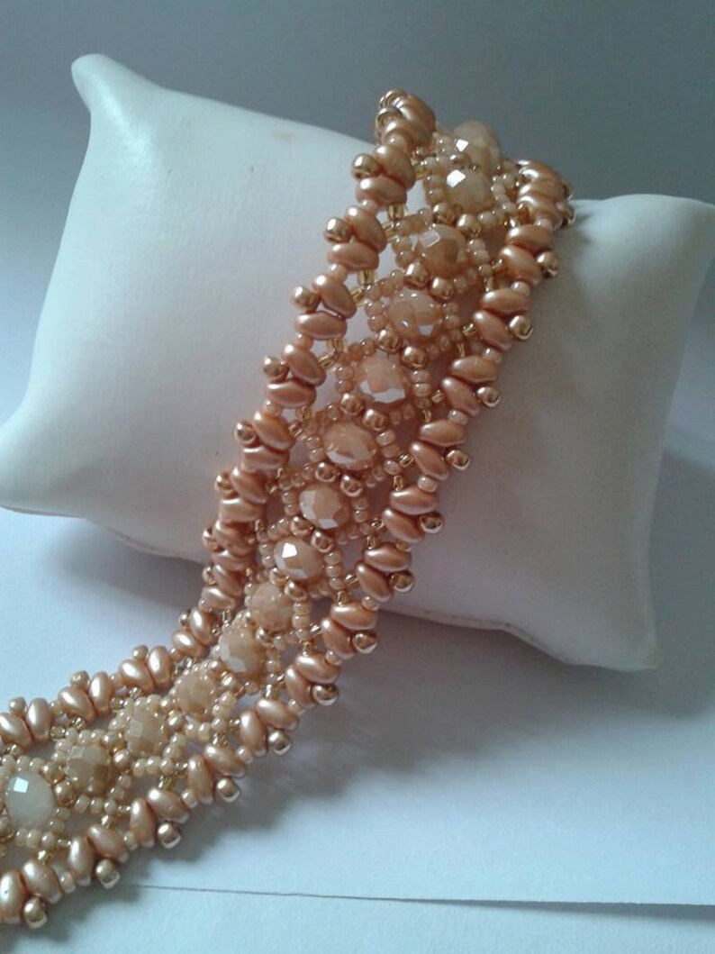 PDF beading pattern superduo bracelet superduo bead Etsy