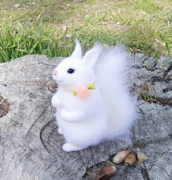 white squirrel stuffed animal