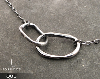 100% Ag  - necklace, raw sterling silver necklace - delicate silver necklace,