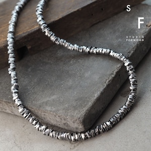 Sterlingzilver - Ketting, uniseks ketting, ketting geoxideerd zilver