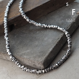 Sterling silver - Necklace, unisex necklace, oxidized silver necklace