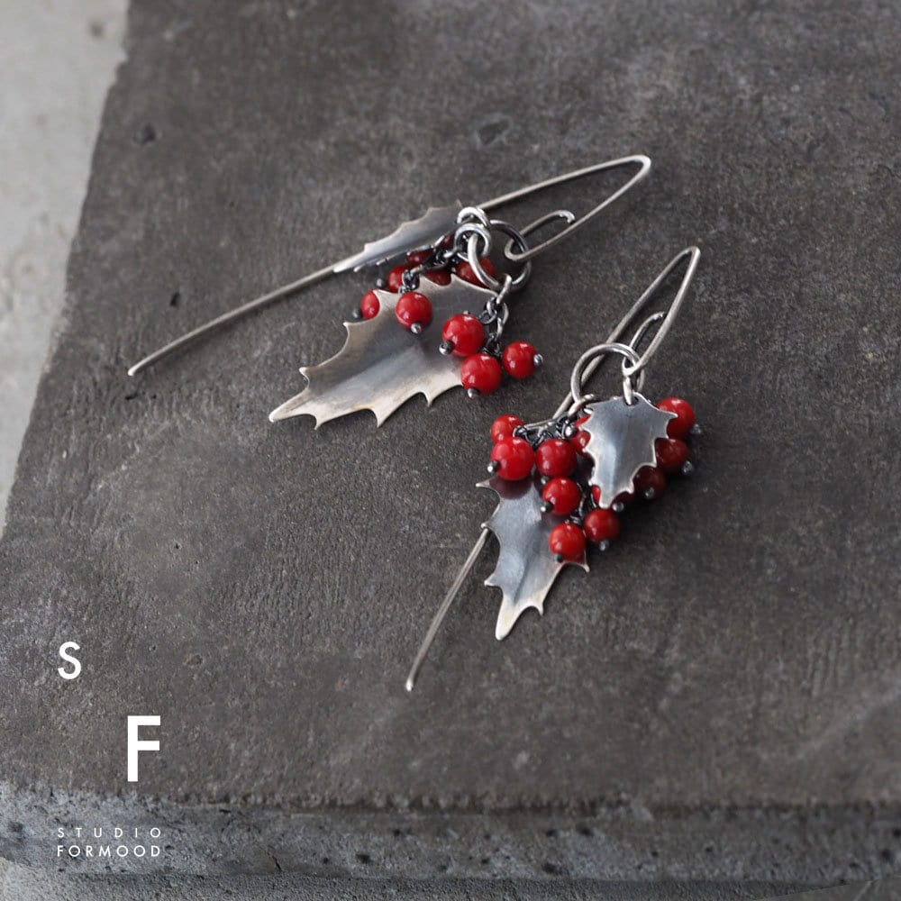 3 Perles D'arbre En Corail Rouge Naturel Brut - Percées, Qualité IGI, Provenance Italie/Inde - Neuf