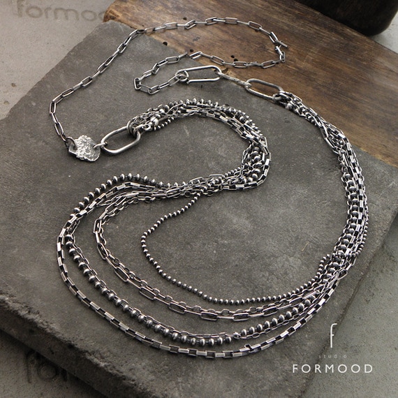 PRY Antique Silver Chain Necklace シュウト Antique Silver Chain Necklace – PRY