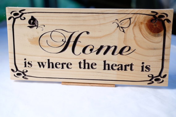 Home Is Where The Heart Is Home Art Home Decor Housewarming Etsy