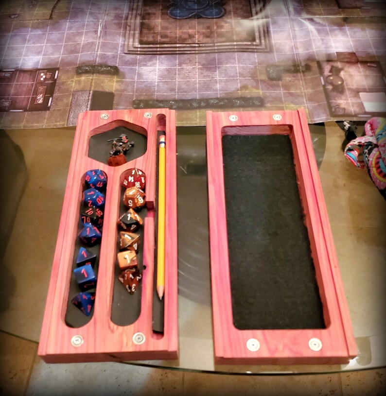 Dice and Character Case Dice Case Dice Box Dice Vault Dnd Etsy