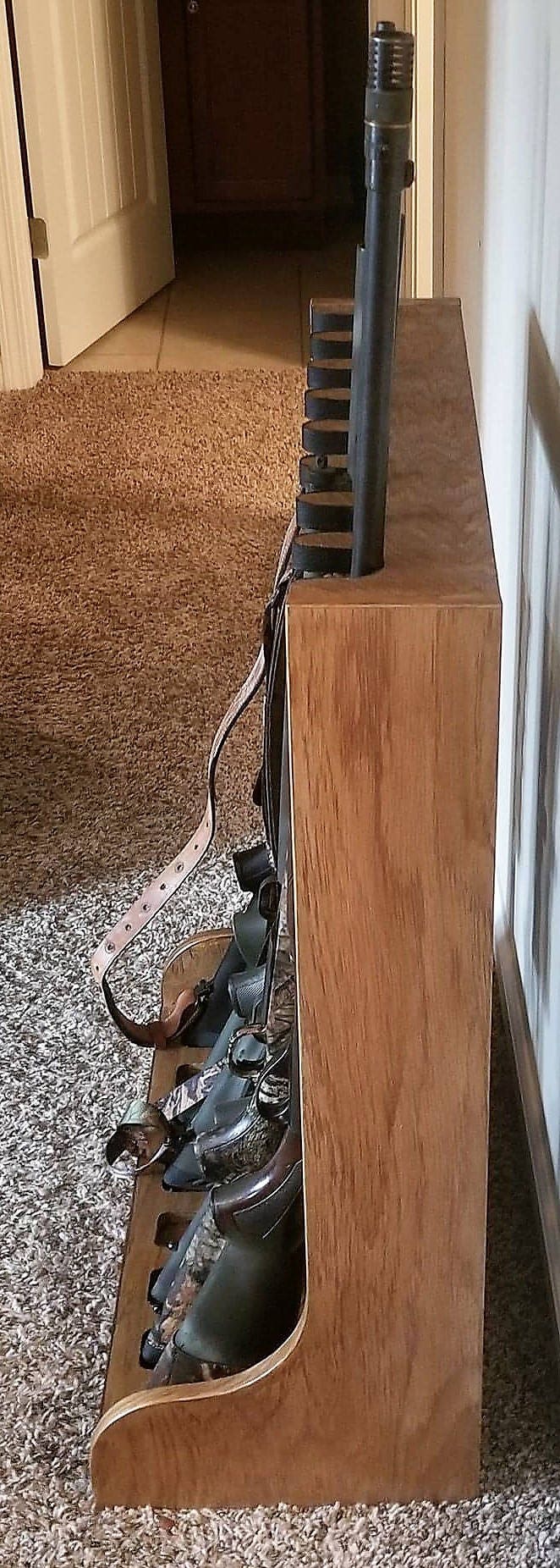 Oak Gun Rack Gun Rack Wooden Gun Rack Rifle Rack Shotgun