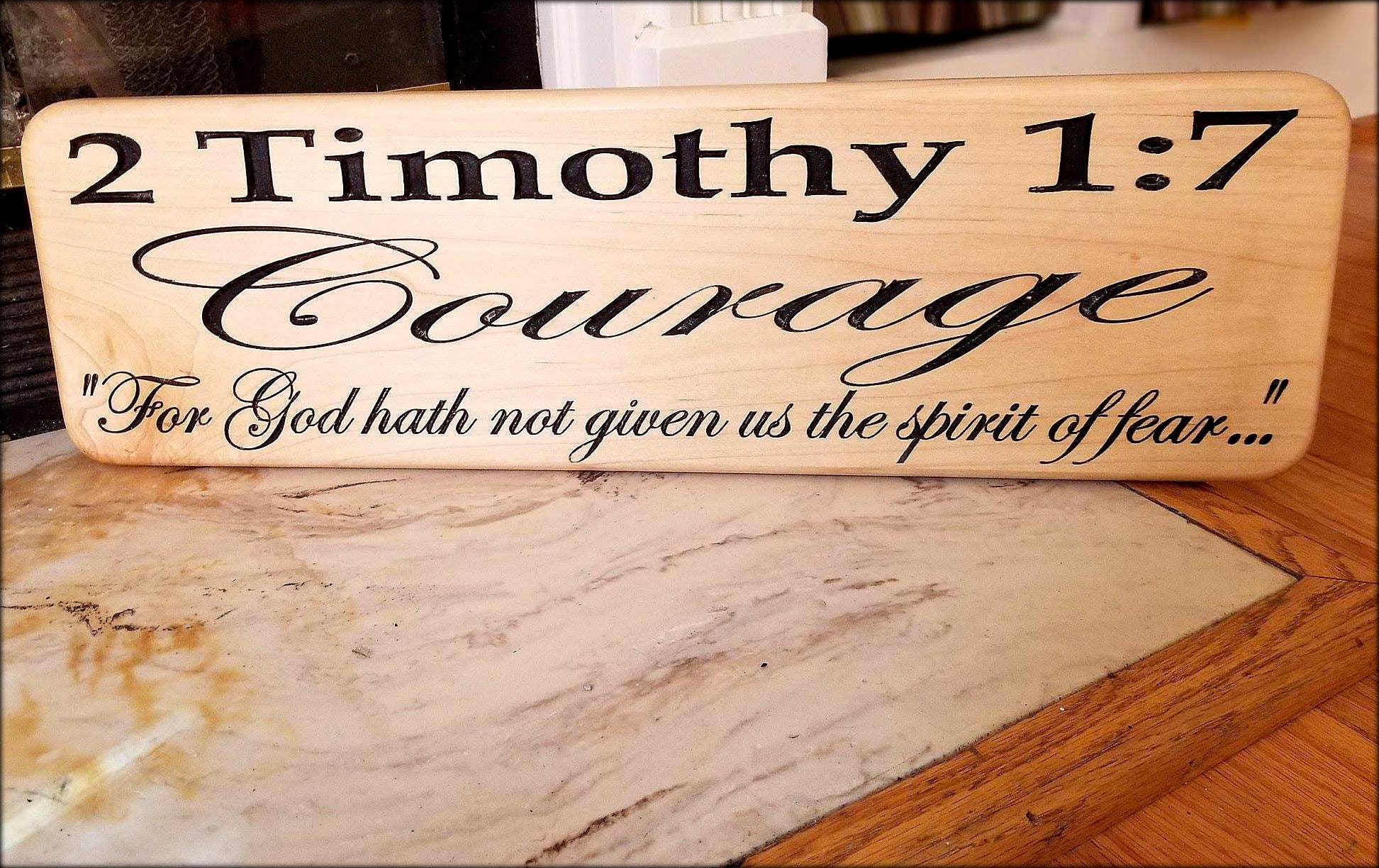 bible verse in timothy about fear