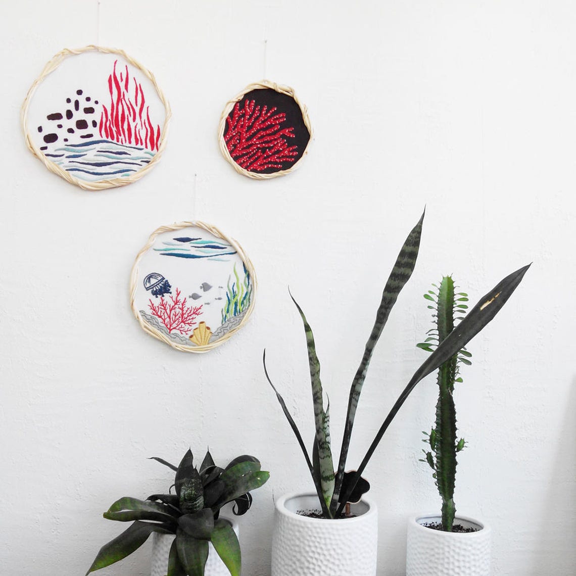 Ocean nursery Embroidery wall hoop Gift for kids Ocean decor Etsy