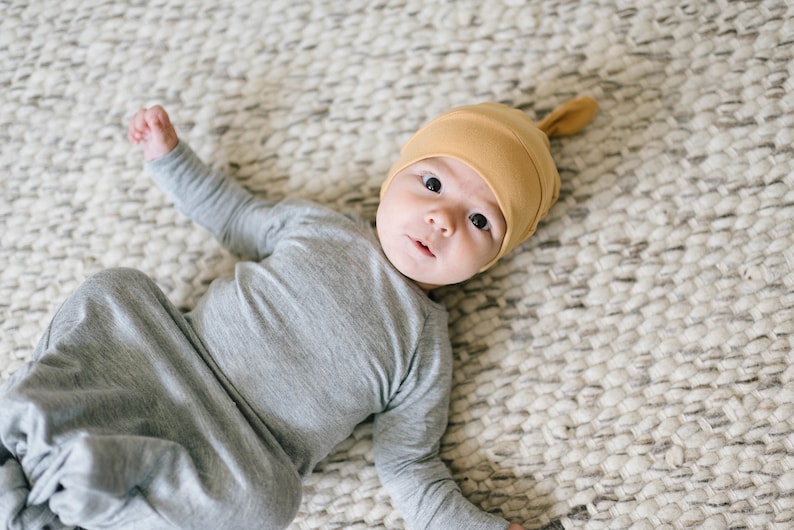 Coming Home Outfit Gender Neutral Long Knotted Baby Newborn Etsy