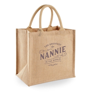 Nannie Gift Bag Cadeau de Noël pour Nannie Birthday Novelty Present For Nannie Keepsake Shopping Tote Bag