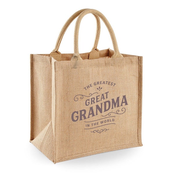 Great Grandma Gift Bag Christmas Gift For Great Grandma Birthday Novelty Present For Great Grandma Keepsake Shopping Tote Bag