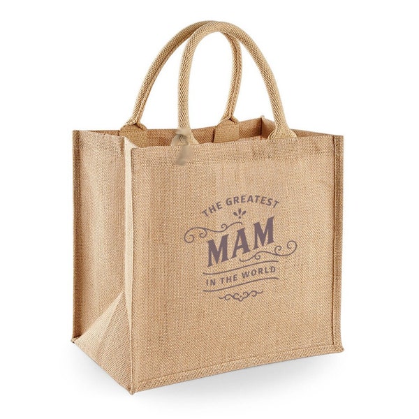 Mam Gift Bag Christmas Gift for Mam Birthday Novelty Present for Mam Keepsake Shopping Tote Bag