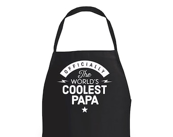 Papa Gift Apron Birthday Present Funny Cooking Baking Gift Coolest Keepsake for Papa