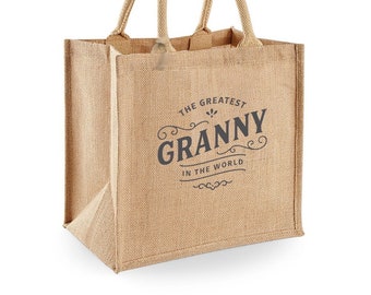 Granny Gift Bag Christmas Gift For Granny Birthday Novelty Present For Granny Keepsake Shopping Tote Bag