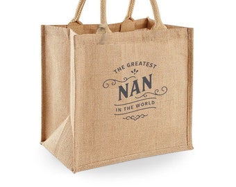Nan Gift Bag Christmas Gift For Nan Birthday Novelty Present For Nan Keepsake Shopping Tote Bag