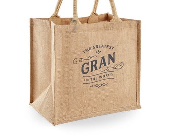 Gran Gift Bag Christmas Gift For Gran Birthday Novelty Present For Gran Keepsake Shopping Tote Bag