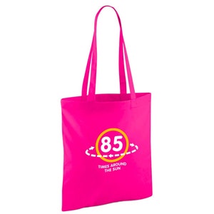 85. Alles Gute zum Geburtstag Geschenktüte Alter 85 Geburtstag Geschenkidee Leichte faltbare wiederverwendbare Tragetasche Shopping 85 Andenken Dekorationen - 42 x 38 cm