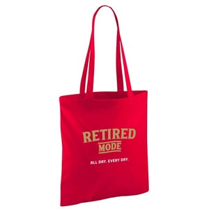 Retirement Gift Bag Idea Retired Retire Present for Men Women Happy Retirement Award Leaving Work Funny Retired Tote Shopping Bag Keepsake