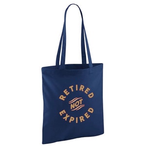 Ruhestand Geschenk Tasche Idee Ruhestand Geschenk für Männer Frauen Glücklicher Ruhestand Preis verlassen Arbeit Lustige Ruhestand Tote Einkaufstasche Andenken