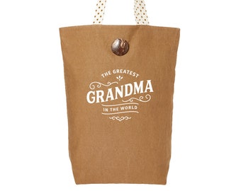 Grandma Gift Bag Birthday Present for Grandma Shopping Beach Tote Keepsake Christmas Xmas Gift Idea