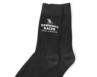 Cycling Socks Gift Idea for Men Him Bike Bicycle Cyclist Present Clothing Kit Funny Cycling Accessories  Size UK 6 to 11 - USA 7 to 12