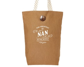Nan Gift Bag Birthday Present for Nan Shopping Beach Tote Keepsake Christmas Xmas Gift Idea