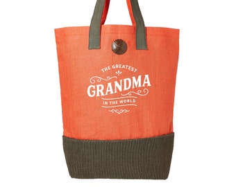 Grandma Gift Bag Birthday Present for Grandma Shopping Beach Tote Keepsake Christmas Xmas Gift Idea