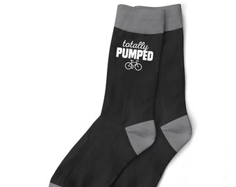 Cycling Socks Gift Idea for Men Him Bike Bicycle Cyclist Present Clothing Kit Funny Cycling Accessories Size UK 6 to 11 - USA 7 to 12