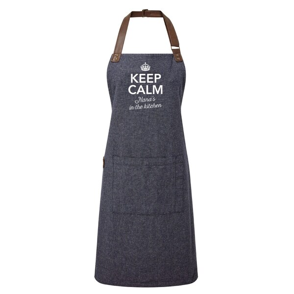 Nana Gift Apron Birthday Present Funny Cooking Baking Gift Keep Calm Keepsake for Nana