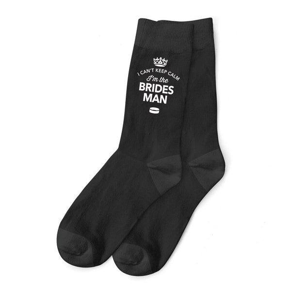 Bridesman Socks Gift Wedding Stag Night Do Party Squad Present Men's Socks wedding Keepsake Size 6 - 11