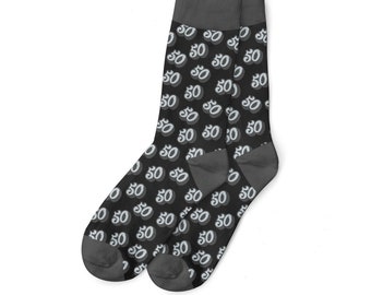 50th Birthday Socks Gift for Men Present Keepsake Idea for Him Husband Dad Friend 50 Years Old Party Prop Size UK 6 to 11 - USA 7 to 12
