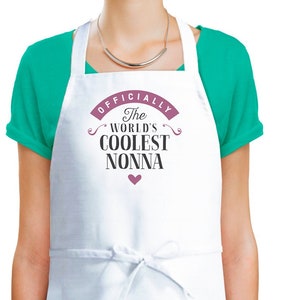 Nonna Gift Apron Birthday Present Funny Cooking Baking Gift Coolest Keepsake for Nonna