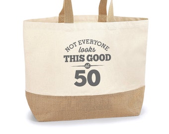 50° compleanno, Idea per il 50° compleanno, Borsa per il 50° compleanno, Borsa, Borsa della spesa, Ottimo regalo per il 50° compleanno, Regalo per il 50° compleanno