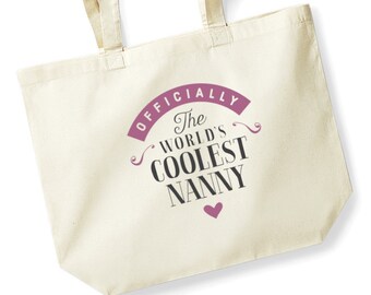 Nanny Gift Bag Verjaardagscadeau voor Nanny Keepsake Christmas Shopping Tote Bag