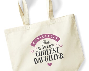 Daughter Gift Bag Birthday Present for Daughter Keepsake Christmas Shopping Tote Bag