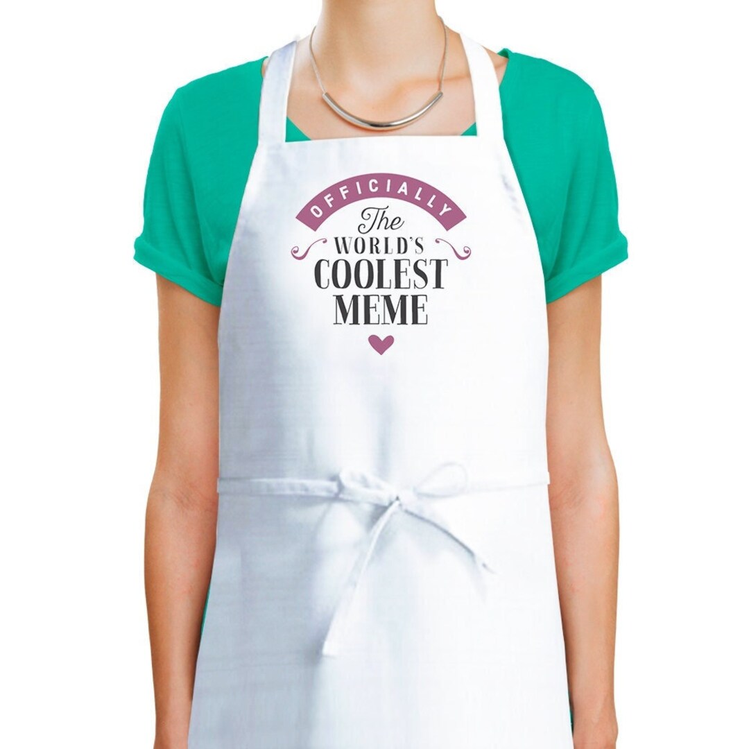 Meme Gift Apron Birthday Present Funny Cooking Baking Gift Coolest ...